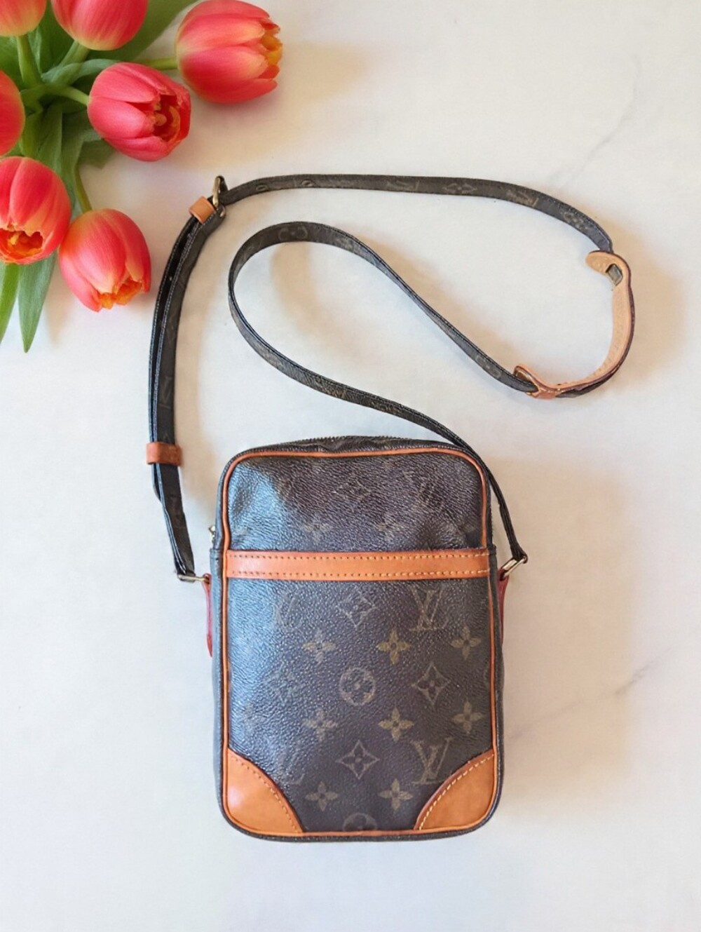 Louis Vuitton EUC ✨️Vintage 2000 Danube Monogram Crossbody Bag - Picture 5 of 15